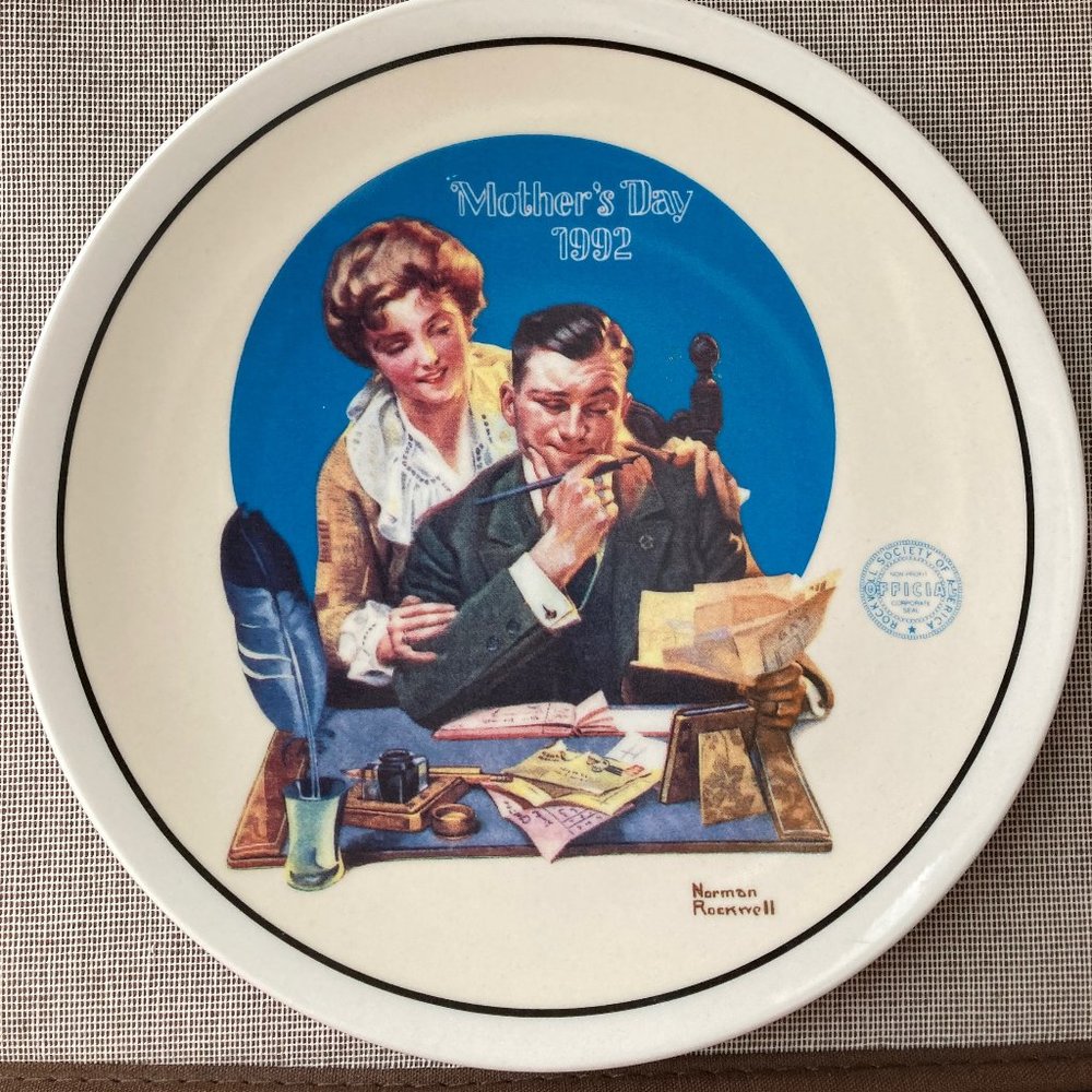 Norman Rockwell Small Plate